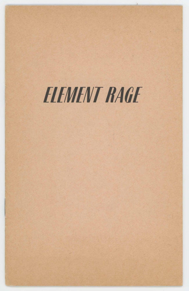 Item #23249 Element Rage. Martine ABALLÉA.