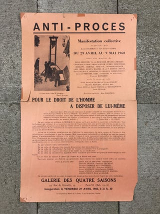 Item #25609 Anti-Proces: Manifestation Collective. Jean-Jacques Lebel, organizers Alain Jouffroy