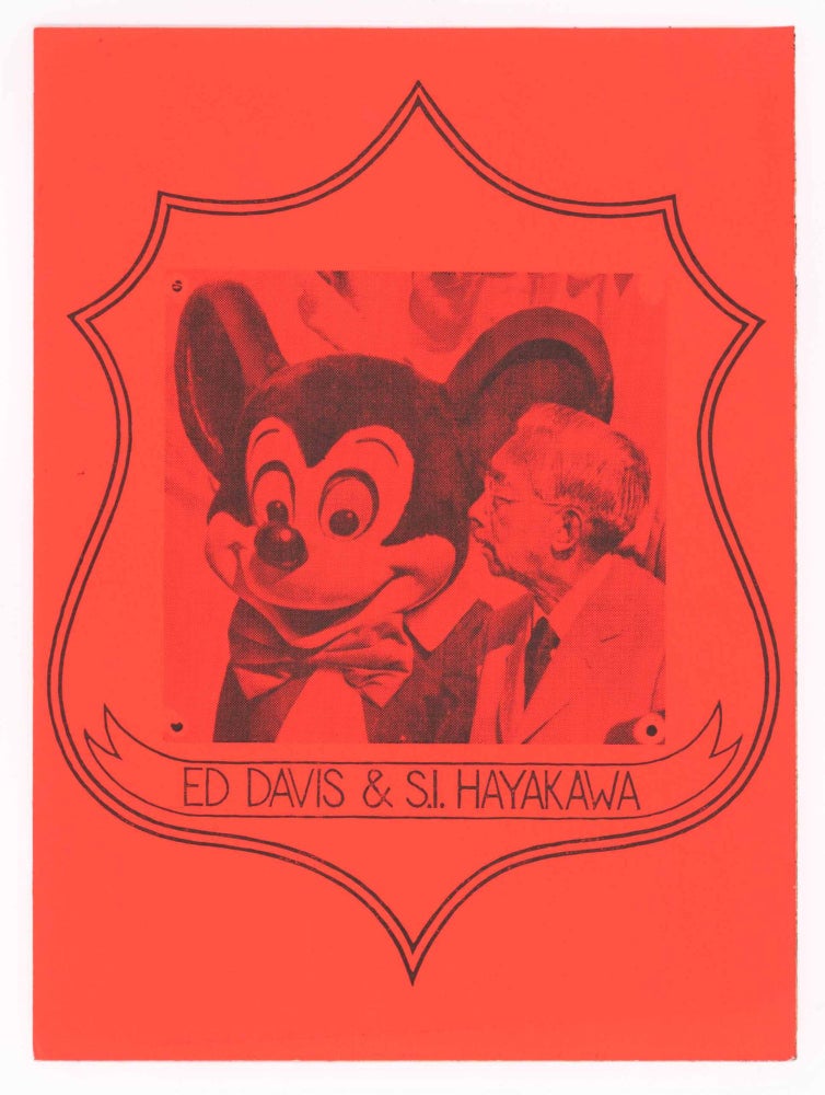 Item #25705 Ed Davis & S. I. Hayakawa. Zephyrus Image.