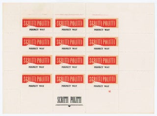 Item #25973 Stampsheet for Perfect Way. Scritti Politti