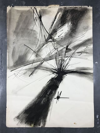 Item #26057 Abstract Untitled Ink Drawing from the Collection of Bobbie Louise Hawkins and...