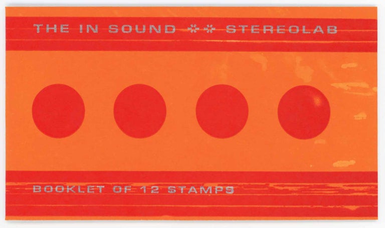 Item #26163 The In Sound: Booklet of 12 Stamps [Red/Orange]. Stereolab.