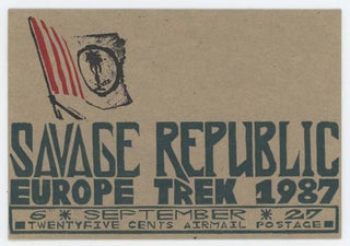 Item #26185 Savage Republic Europe Trek 1987. Savage Republic