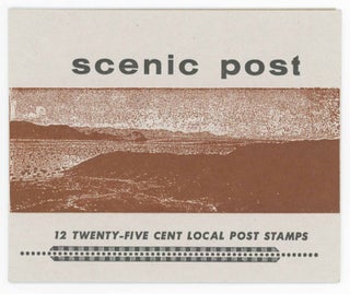 Item #26192 Scenic Post: 12 Twenty-Five Cent Local Post Stamps. Bruce Licher