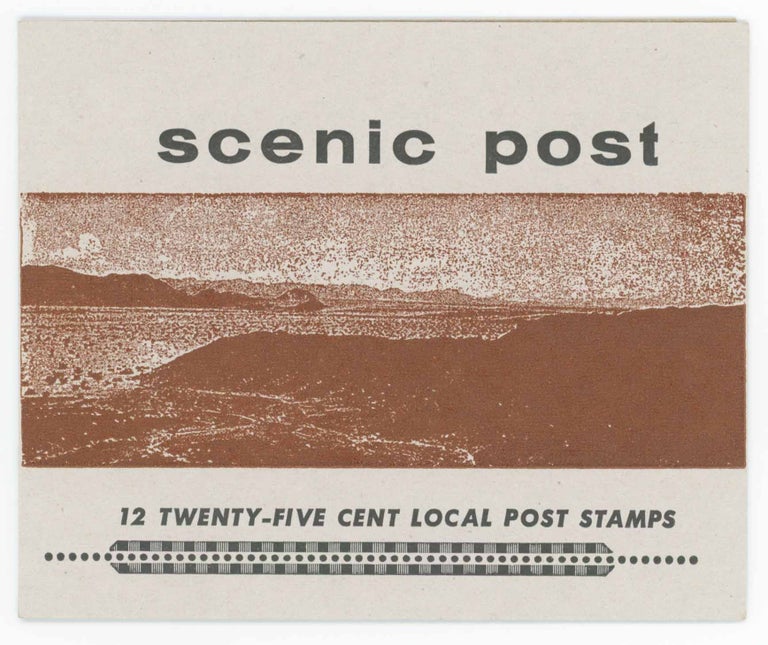 Item #26192 Scenic Post: 12 Twenty-Five Cent Local Post Stamps. Bruce Licher.
