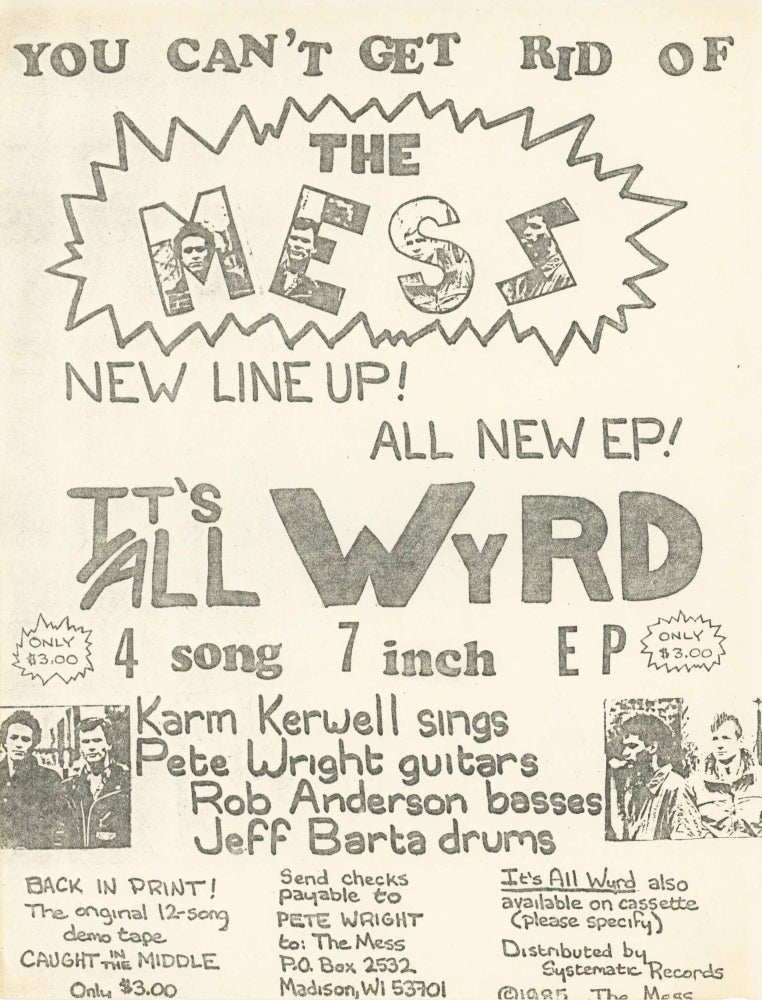 Item #26333 Flyer for the It's All Wyrd EP. The Mess.