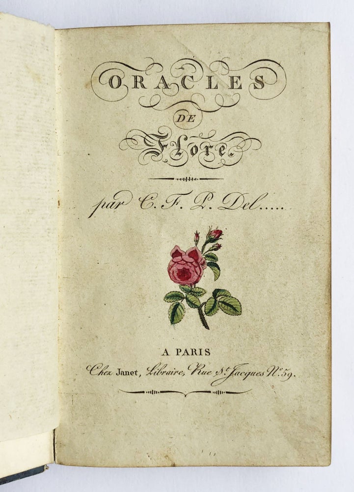 Item #28734 Oracles de Flore. C F. P. Del, Charles-François Paul Delanglard.
