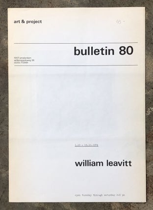 Art & Project Bulletin 80