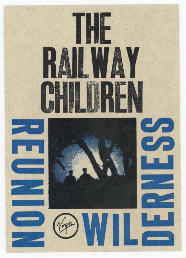 Item #29281 Letterpress Postcard for Reunion Wilderness by the Railway Children. Railway Children. Bruce Licher.