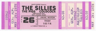 Item #29330 Sillies, Pigs, and Coldcock May 26, 1978 at Firefighter Hall [Ticket]. Pigs Sillies,...