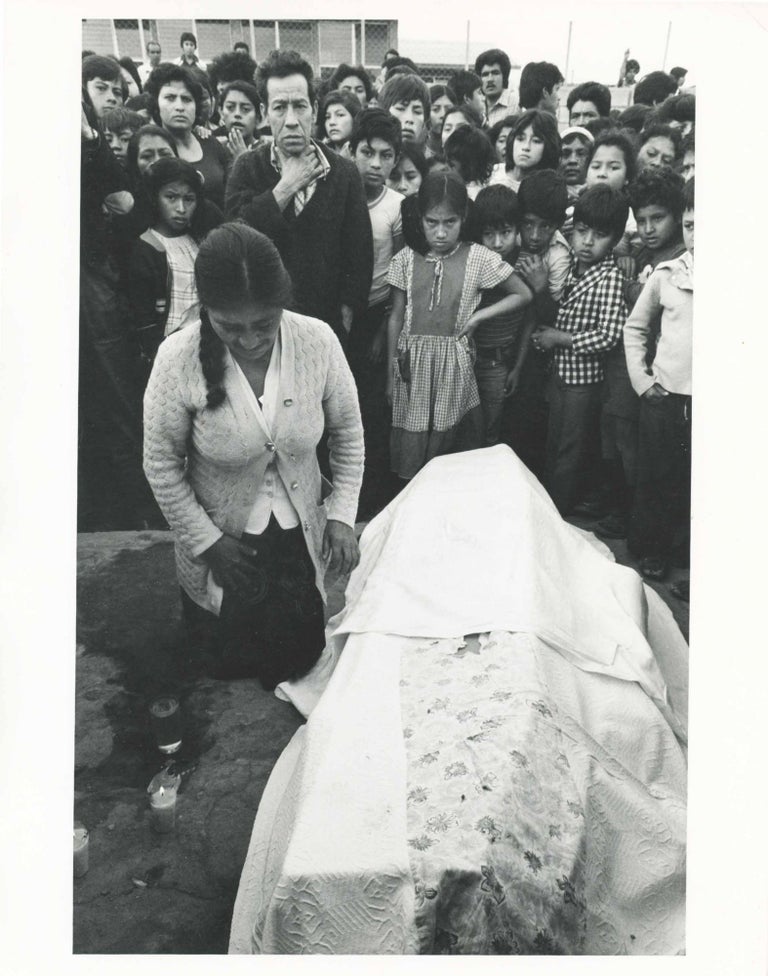 Item #29350 Guatemala Funeral of Luis Alberto G. Morales a Self-Help Community Worker Murdered for his Work [Photograph]. Susan Meisalas.