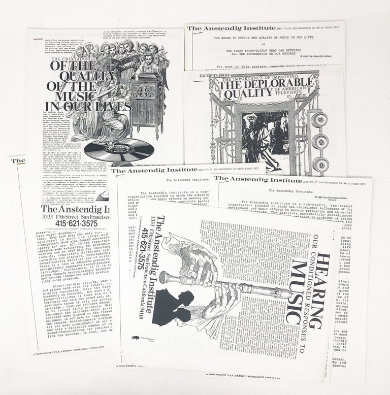 Item #29647 Collection of 7 Publications. Anstendig Institute, R. D. Henggeler.