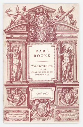 Item #29794 Rare Books. W, G Foyle Ltd