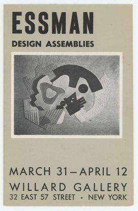 Item #29841 Design Assemblies. Manuel Essman