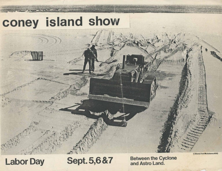 Item #29881 Coney Island Show. Between the Cyclone and Astro Land [Flyer]. Donna Ann McAdams.