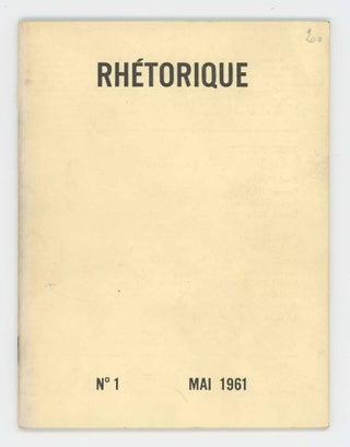 Item #29921 Rhétorique No. 1. Andre Bosmans, ed
