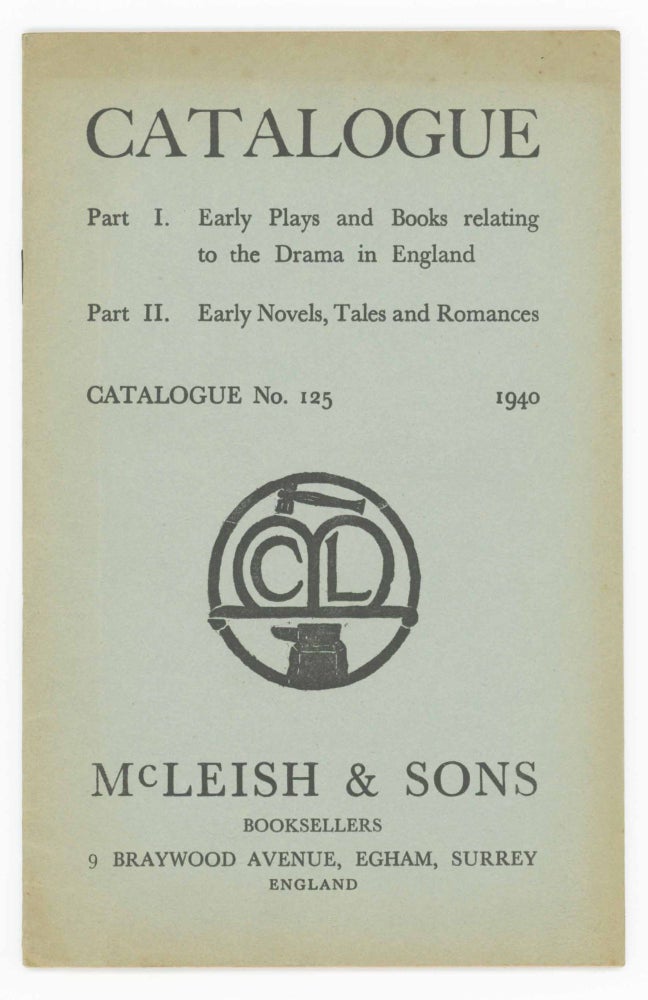 Item #30138 Catalogue No. 125. McLeish, Sons.