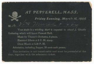 Item #30186 [Skull & Crossbones] At Pepperell, Mass. Anonymous