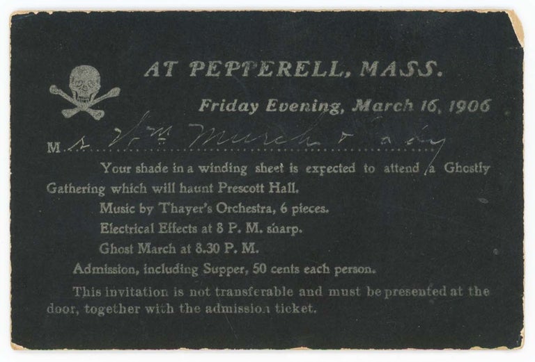 Item #30186 [Skull & Crossbones] At Pepperell, Mass. Anonymous.