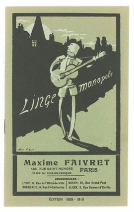 Item #30275 Linge Monopole; Edition 1909-1910 [cover title]. Catalogue General du Linge Monopole,...