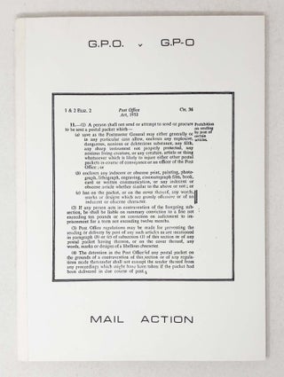 Item #30369 G.P.O. v G.P-O. Mail Action. A Chronicle of Mail Art on Trial compiled by Genesis...