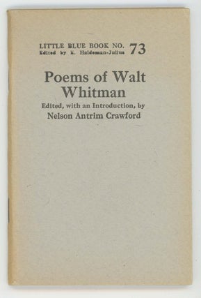Item #30488 Poems of Walt Whitman [Little Blue Book No. 73]. Walt Whitman