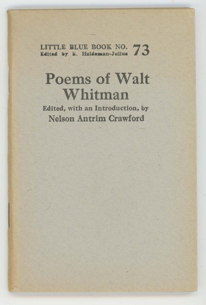 Item #30488 Poems of Walt Whitman [Little Blue Book No. 73]. Walt Whitman.