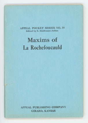 Item #30506 Maxims of La Rochefoucauld [People's Pocket Series No. 35]. La Rouchefoucaul