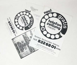 Item #30540 [Three Leaflets for a Telephone Newspaper]. Deutsch Friedensgesellschaft E. V
