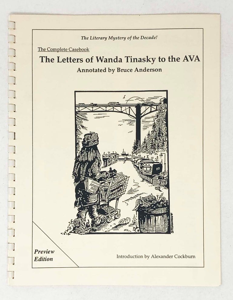 Item #30586 The Letters of Wanda Tinasky to the AVA. The Complete Casebook. Preview Edition. Wanda. Bruce Anderson Tinasy.