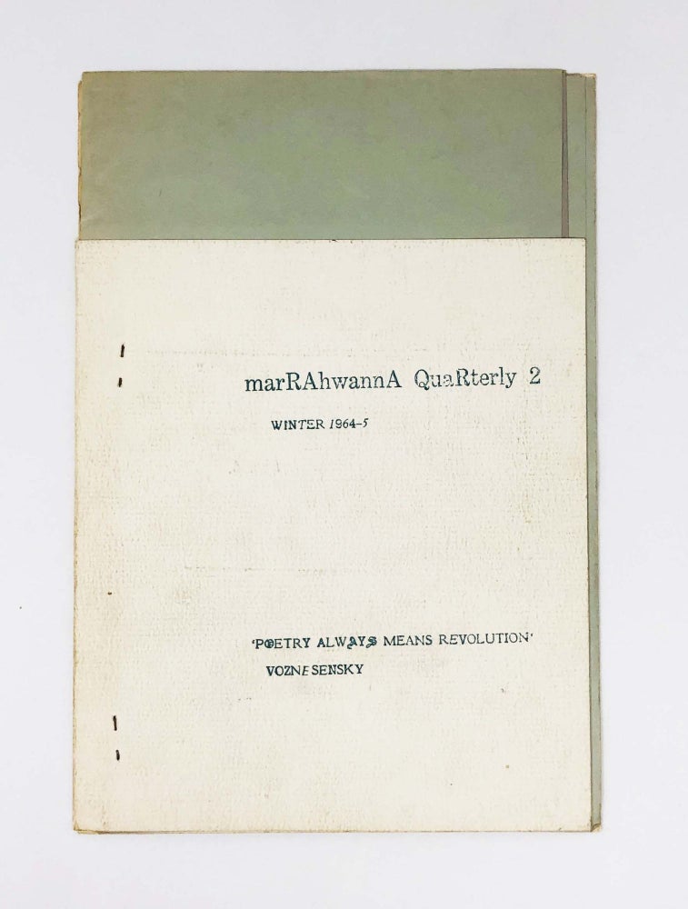 Item #30608 marRAhwannA Quarterly 2. d. a. levy, ed.