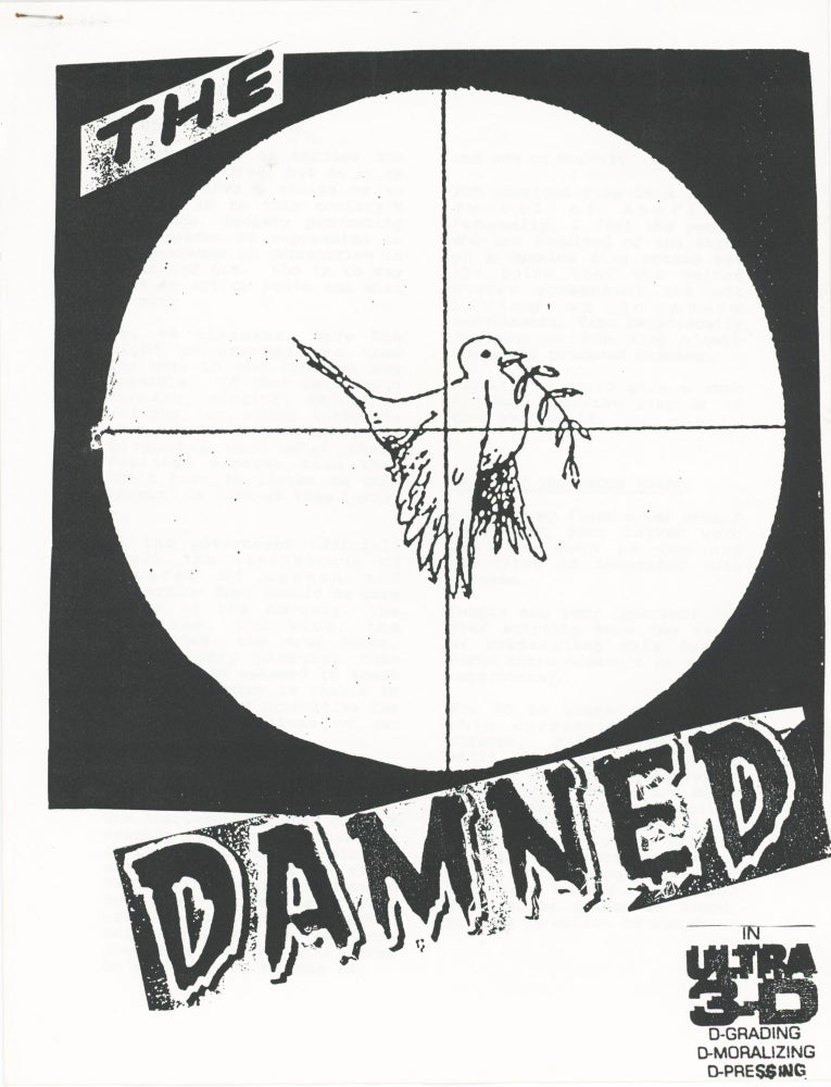 Item #30659 The Damned. In Ultra 3_D. D-Grading D-Moralizing D-Pressing. Anonymous.