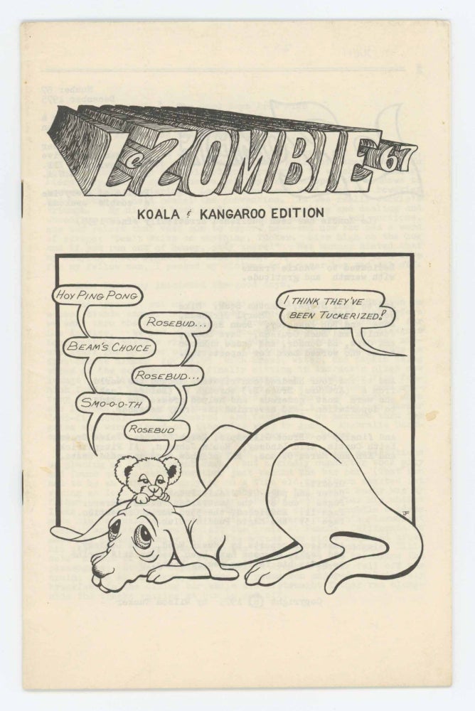 Item #30691 Le Zombie 67. Koala / Kangaroo Edition. Bob Tucker, ed.