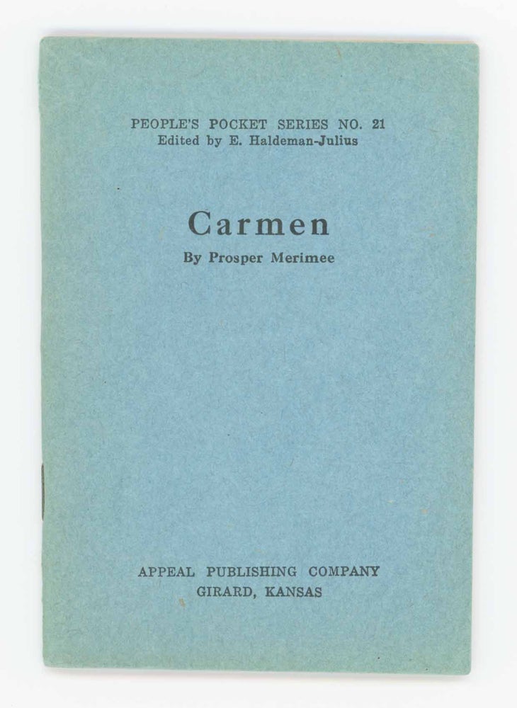 Item #30704 Carmen. People's Pocket Series No. 21. Prosper Merimee.