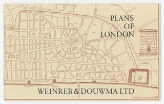 Item #30749 Catalogue 2: Plans of London. Weinreb, Douwma Ltd