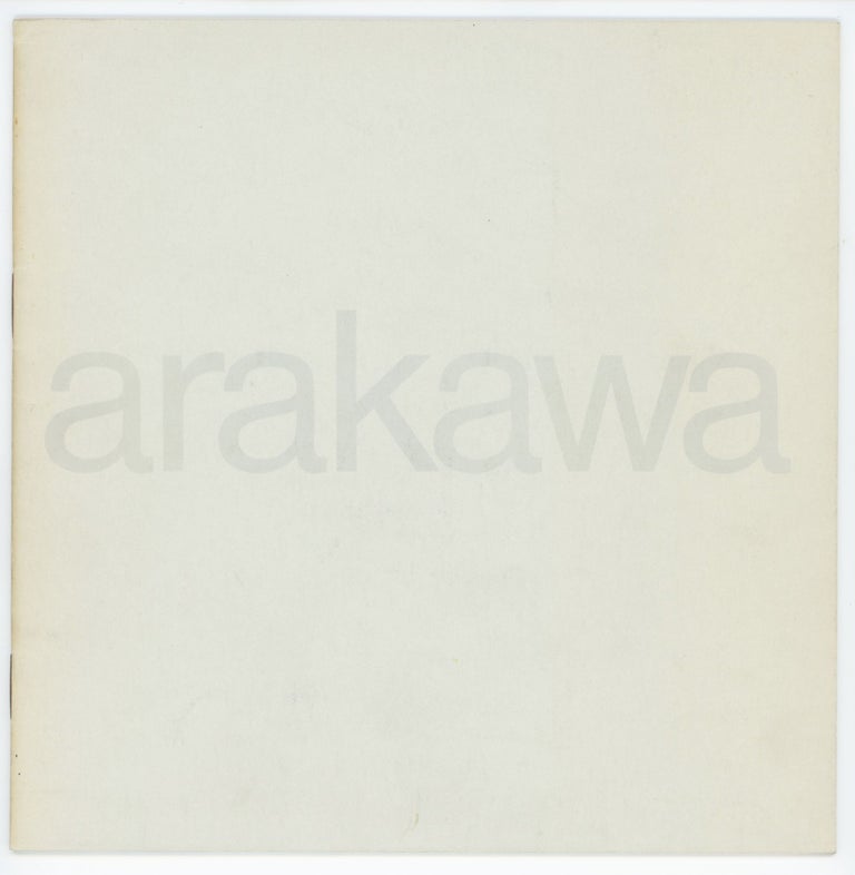 Item #30786 Arakawa. Arakawa.