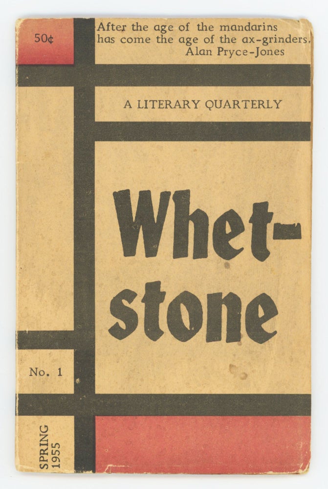 Item #30906 Whetstone No. 1. A Literary Quarterly. Jack Lindeman, eds Edgar H. Schuster.