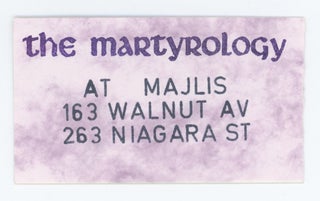 Item #30936 The Martyrology at Majlis. bpNicholl