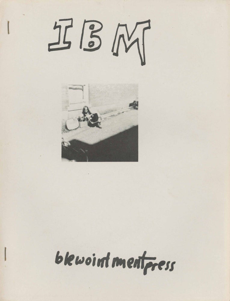 Item #31001 IBM (saga uv th relees uv huuman spirit from cumpuewterr funckshuns). Bill Bissett.