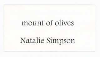 Item #31019 Mount of Olives. Natalie Simpson