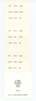 A Poem On Sheila Vollmer's Glass Tower. One Cent #358