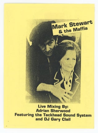 Item #31060 Postcard for a 1986 Performance at the Variety Arts Center. Mark Stewart, The Mafia