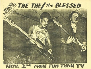 Item #31086 Nov. 2nd More Fun Than TV [Flyer for a Show at Max's Kansas City]. The The / The Blesse