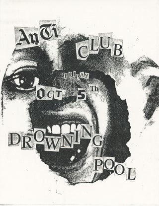 Item #31092 Flyer for a Show at Anticlub. Drowning Pool