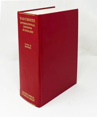 Item #31153 Tauchnitz International Editions in English. Ann Bowden, William B. Todd