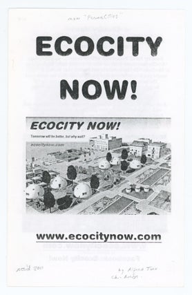 Item #31236 Ecocity Now. Benjamin Paris Alfred Twu, Scotty Zeitgeist