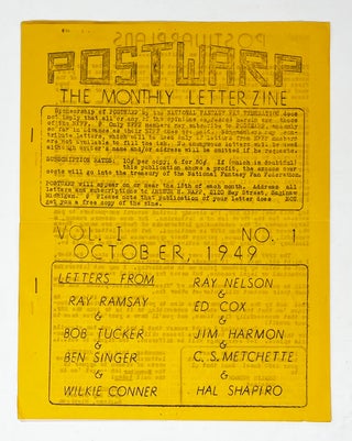 Item #31309 Postwarp Vol. 1, No. 1. The Monthly Letter Zine [Complete?]. Arthur H. Rapp, ed