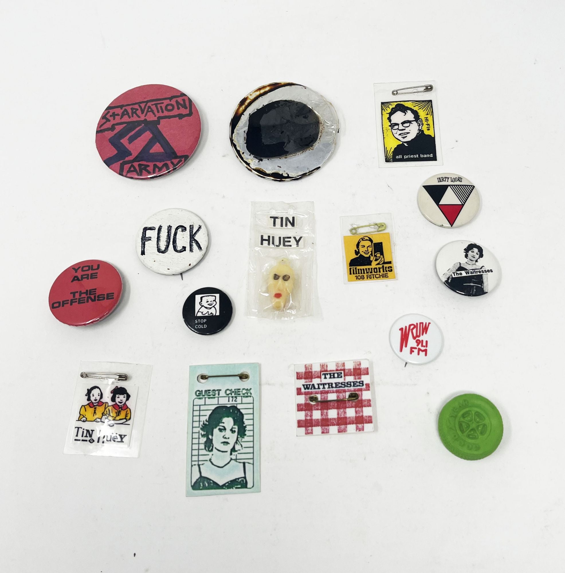 Collection of Ohio Punk and Art Pins by Fashion on Division Leap