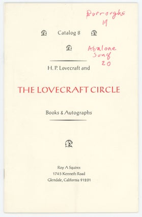 Item #31435 Catalog 7. H. P. Lovecraft and The Lovecraft Circle. Books & Autographs. Clark Ashton...