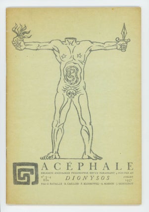 Item #31462 Acéphale Nos 3/4. Georges Bataille, eds